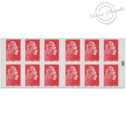 CARNET FRANCE 1599-C12 DE 12 TIMBRES POUR AFFRANCHIR MARIANNE ROUGE D'YSEULT