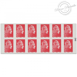 CARNET FRANCE 1599-C1 DE 12 TIMBRES POUR AFFRANCHIR MARIANNE ROUGE D'YSEULT