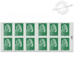 CARNET FRANCE 1598-C10 DE 12 TIMBRES POUR AFFRANCHIR MARIANNE VERTE D'YSEULT