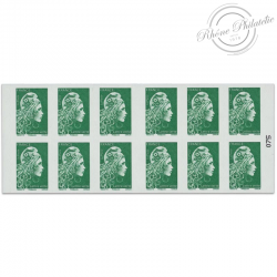 CARNET FRANCE 1598-C11 DE 12 TIMBRES POUR AFFRANCHIR MARIANNE VERTE D'YSEULT
