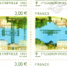 POSTE AÉRIENNE N°75 LIAISON NANCY LUNEVILLE 2012 FEUILLE COLLECTOR TIMBRES NEUFS