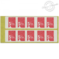 CARNET N°3419-C3 DE 10 TIMBRES POUR AFFRANCHIR MARIANNE ROUGE DU 14 JUILLET