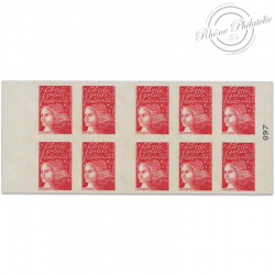 CARNET FRANCE 3085-C3 DE 10 TIMBRES POUR AFFRANCHIR MARIANNE ROUGE DU 14 JUILLET