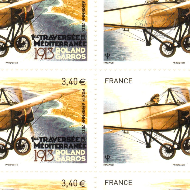 POSTE AÉRIENNE N° 77 MONOPLAN ROLAND GARROS 2013 FEUILLE COLLECTOR TIMBRES NEUFS