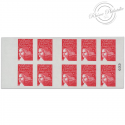 CARNET FRANCE 3419-C2 DE 10 TIMBRES POUR AFFRANCHIR MARIANNE ROUGE DU 14 JUILLET