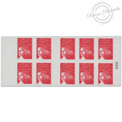 CARNET FRANCE 3419-C2 DE 10 TIMBRES POUR AFFRANCHIR MARIANNE ROUGE DU 14 JUILLET