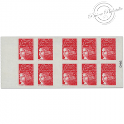 CARNET FRANCE 3085-C7 DE 10 TIMBRES POUR AFFRANCHIR MARIANNE ROUGE DU 14 JUILLET