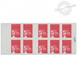 CARNET FRANCE 3419-C9 DE 10 TIMBRES POUR AFFRANCHIR MARIANNE ROUGE DU 14 JUILLET