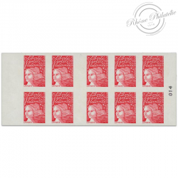 CARNET FRANCE 3085-C6 DE 10 TIMBRES POUR AFFRANCHIR MARIANNE ROUGE DU 14 JUILLET
