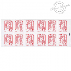 CARNET FRANCE 851-C15 DE 12 TIMBRES 20g POUR AFFRANCHIR MARIANNE ROUGE DE CIAPPA