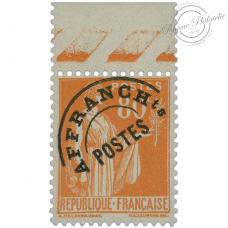 FRANCE PRÉOBLITÉRÉ N°75 TYPE PAIX, TIMBRE NEUF** 1922-47
