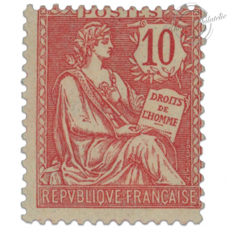 FRANCE N°124 TYPE MOUCHON 10 C, TIMBRE NEUF - 1902