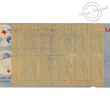 CARNET N°2001 CROIX-ROUGE, TIMBRES POSTE NEUFS DE 1952
