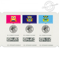 CARNET FRANCE DE SUIVI BC2181, TIMBRES POUR AFFRANCHIR 9 LETTRES 20G