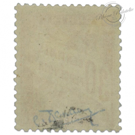 FRANCE TAXE N°34 TYPE DUVAL, SUPERBE TIMBRE NEUF SANS GOMME SIGNÉ JF BRUN-1893-1935
