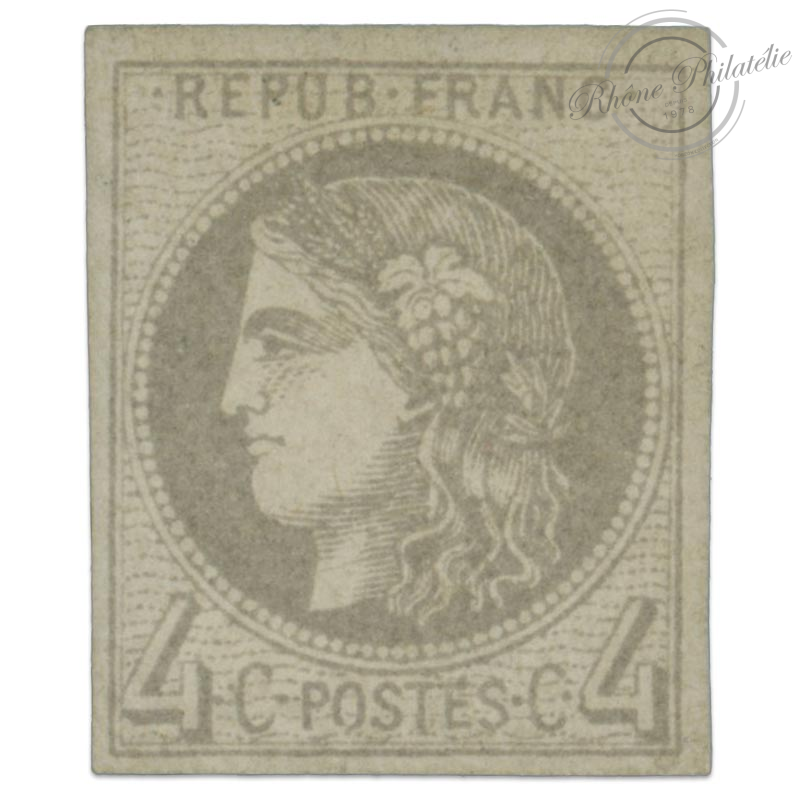 FRANCE N°41B TYPE CÉRÈS, MAGNIFIQUE TIMBRE NEUF* SIGNÉ JF BRUN-1870