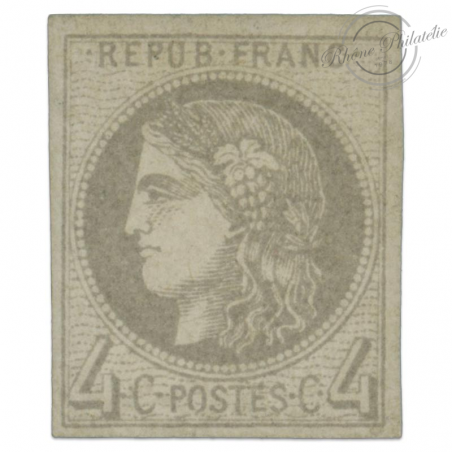 FRANCE N°41B TYPE CÉRÈS, MAGNIFIQUE TIMBRE NEUF* SIGNÉ JF BRUN-1870