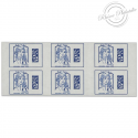 CARNET FRANCE 1216A-C1 MARIANNE BLEUE DE CIAPPA 6 TIMBRES POUR AFFRANCHIR EUROPE, QR CODE DATA