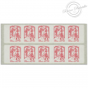 CARNET FRANCE 851-C11 DE 10 TIMBRES 20g POUR AFFRANCHIR MARIANNE ROUGE DE CIAPPA