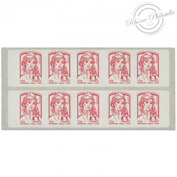 CARNET FRANCE 851-C11 DE 10 TIMBRES 20g POUR AFFRANCHIR MARIANNE ROUGE DE CIAPPA