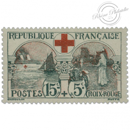 FRANCE N°156 CROIX-ROUGE, TIMBRE NEUF - 1918