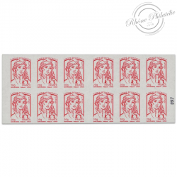 CARNET FRANCE 851-C6 DE 12 TIMBRES 20g POUR AFFRANCHIR MARIANNE ROUGE DE CIAPPA