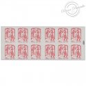 CARNET FRANCE 851-C12 DE 12 TIMBRES 20g POUR AFFRANCHIR MARIANNE ROUGE DE CIAPPA