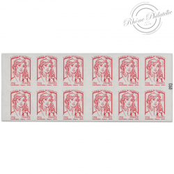 CARNET FRANCE 851-C18 DE 12 TIMBRES 20g POUR AFFRANCHIR MARIANNE ROUGE DE CIAPPA