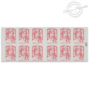 CARNET FRANCE 1214-C8 DE 12 TIMBRES POUR AFFRANCHIR MARIANNE ROUGE DE CIAPPA