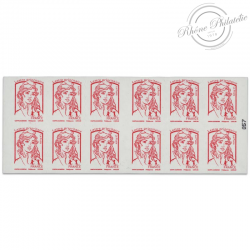 CARNET FRANCE 1214-C10 DE 12 TIMBRES MARIANNE POUR AFFRANCHIR ROUGE DE CIAPPA