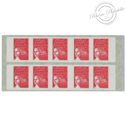 CARNET N°3419-C12 DE 10 TIMBRES MARIANNE ROUGE DU 14 JUILLET