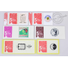 LOT DE 6 TIMBRES PERSONNALISÉS NEUFS** AVEC VIGNETTES ILLUSTRÉES