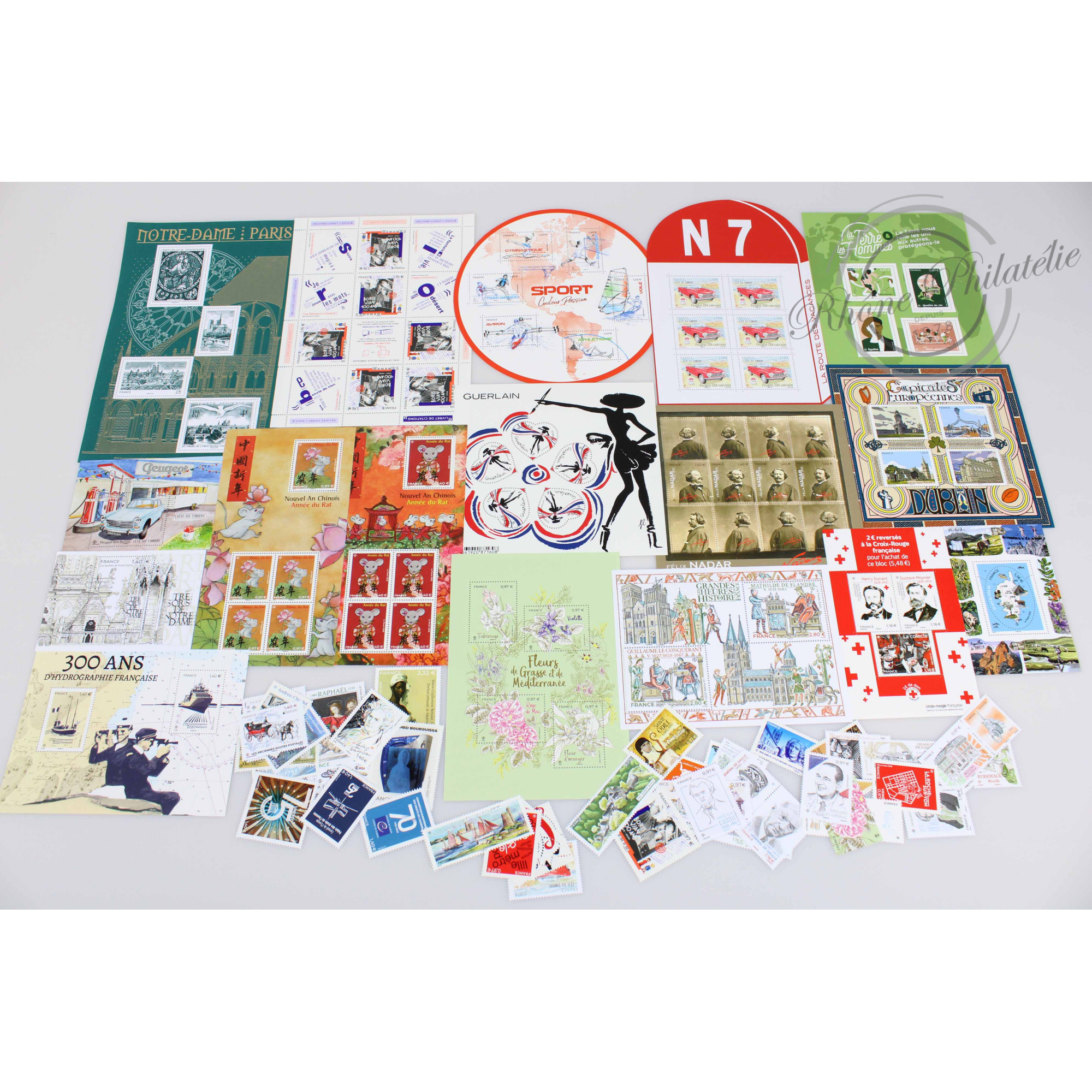 FRANCE, LOT DE TIMBRES ET BLOCS MODERNES EN EUROS DE 2020 NEUFS**, VF 143€