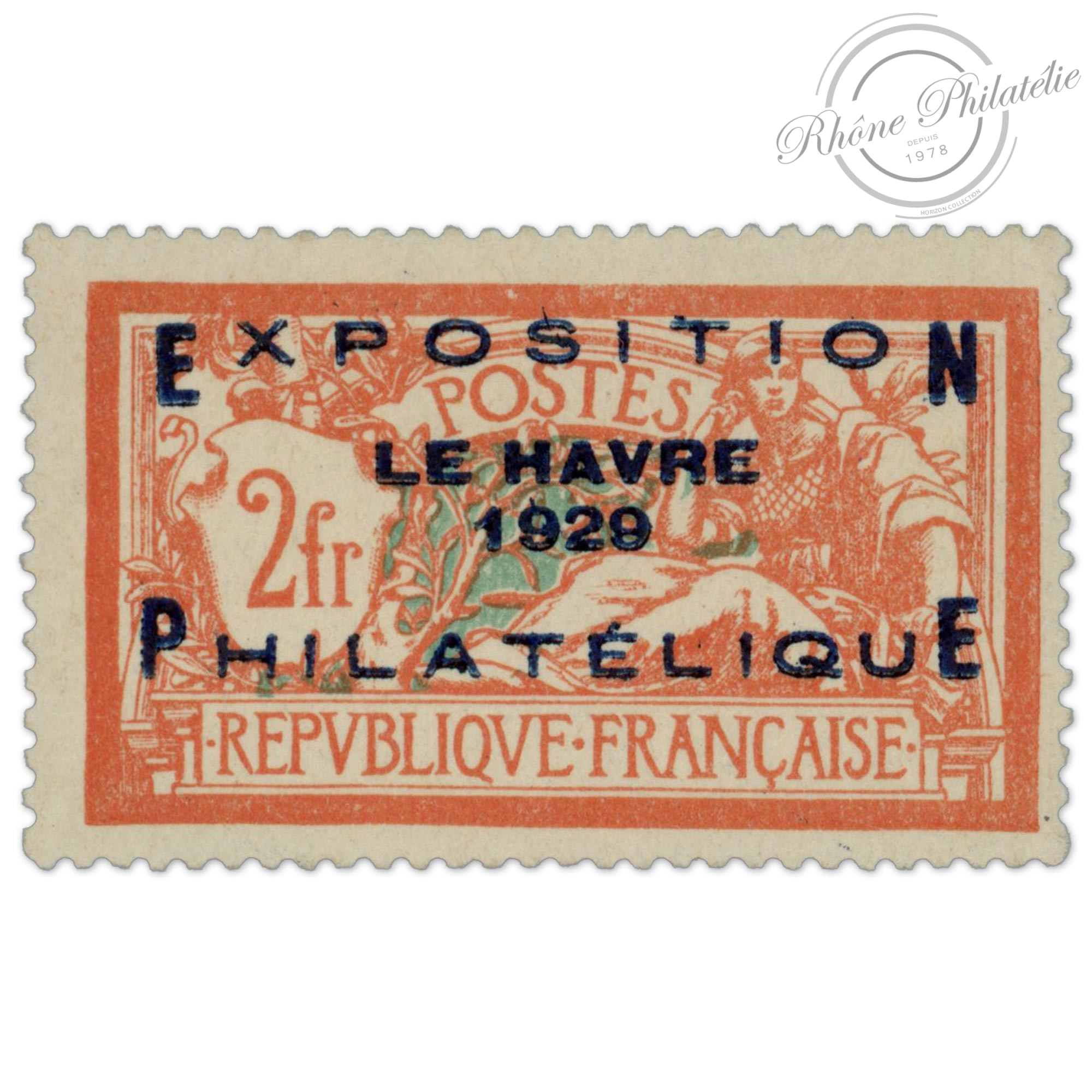 FRANCE N°257A, EXPOSITION DU HAVRE, TIMBRE NEUF SIGNÉ CALVES-1929