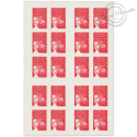 CARNET FRANCE 3419-C4 DE 20 TIMBRES POUR AFFRANCHIR MARIANNE ROUGE DU 14 JUILLET
