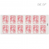 CARNET FRANCE 851-C20 DE 12 TIMBRES 20g POUR AFFRANCHIR MARIANNE ROUGE DE CIAPPA