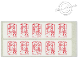 CARNET FRANCE 851-C2 DE 10 TIMBRES 20g POUR AFFRANCHIR MARIANNE ROUGE DE CIAPPA