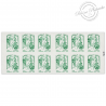 CARNET FRANCE 858-C11 DE 12 TIMBRES 20g POUR AFFRANCHIR MARIANNE VERTE DE CIAPPA