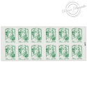 CARNET FRANCE 858-C12 DE 12 TIMBRES 20g POUR AFFRANCHIR MARIANNE VERTE DE CIAPPA