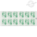 CARNET FRANCE 1215-C5 DE 12 TIMBRES POUR AFFRANCHIR 20g MARIANNE VERTE DE CIAPPA