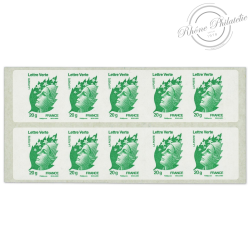 CARNET FRANCE 604-C2 MARIANNE VERTE DE BEAUJARD 10 TIMBRES POUR AFFRANCHIR 20g