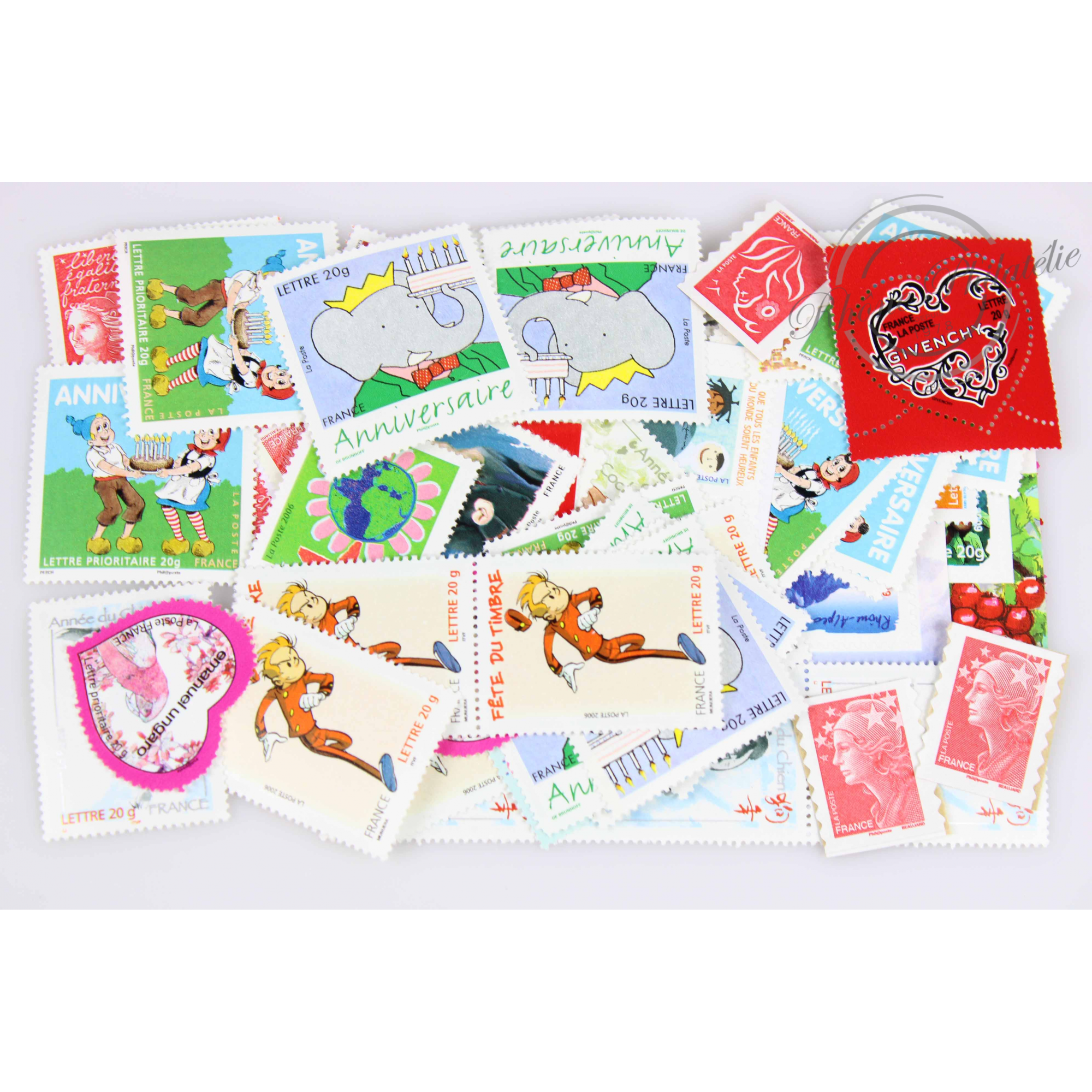 LOT DE 100 TIMBRES VALIDITÉS PERMANENTES PRIORITAIRES, TIMBRES NEUFS**