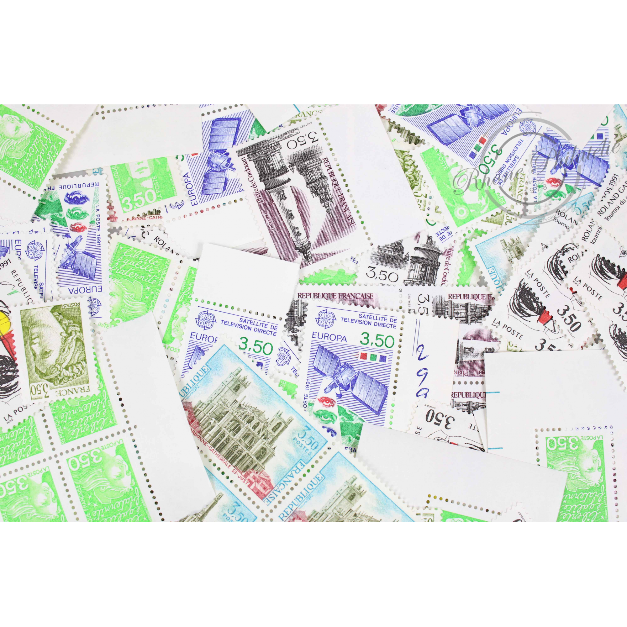 LOT DE 100 TIMBRES FRANCE NEUFS AFFRANCHISSEMENT 3,50 FRANCS, SOUS FACIALE