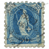 SUISSE N°84 "HELVETIA "DEBOUT", TIMBRE OBLITÉRÉ - 1882-1904