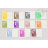 FRANCE SÉRIE N°208 A 218, TIMBRES AUTOADHÉSIFS NEUFS AVEC BDF - 2008