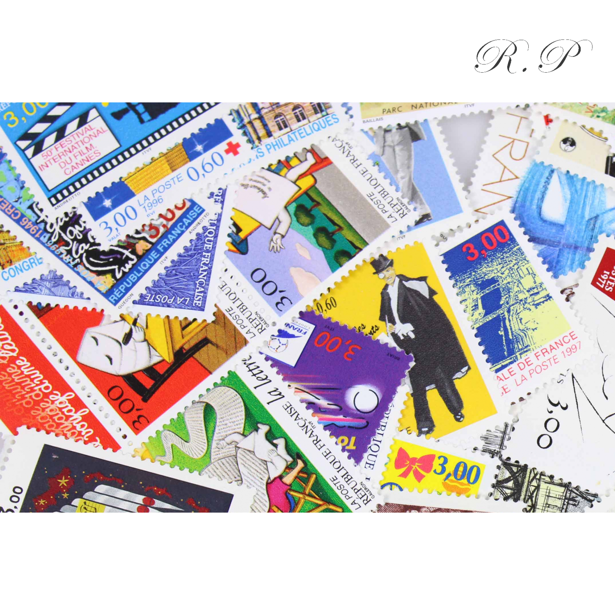 LOT DE 100 TIMBRES FRANCE NEUFS AFFRANCHISSEMENT 3 FRANCS, SOUS FACIALE