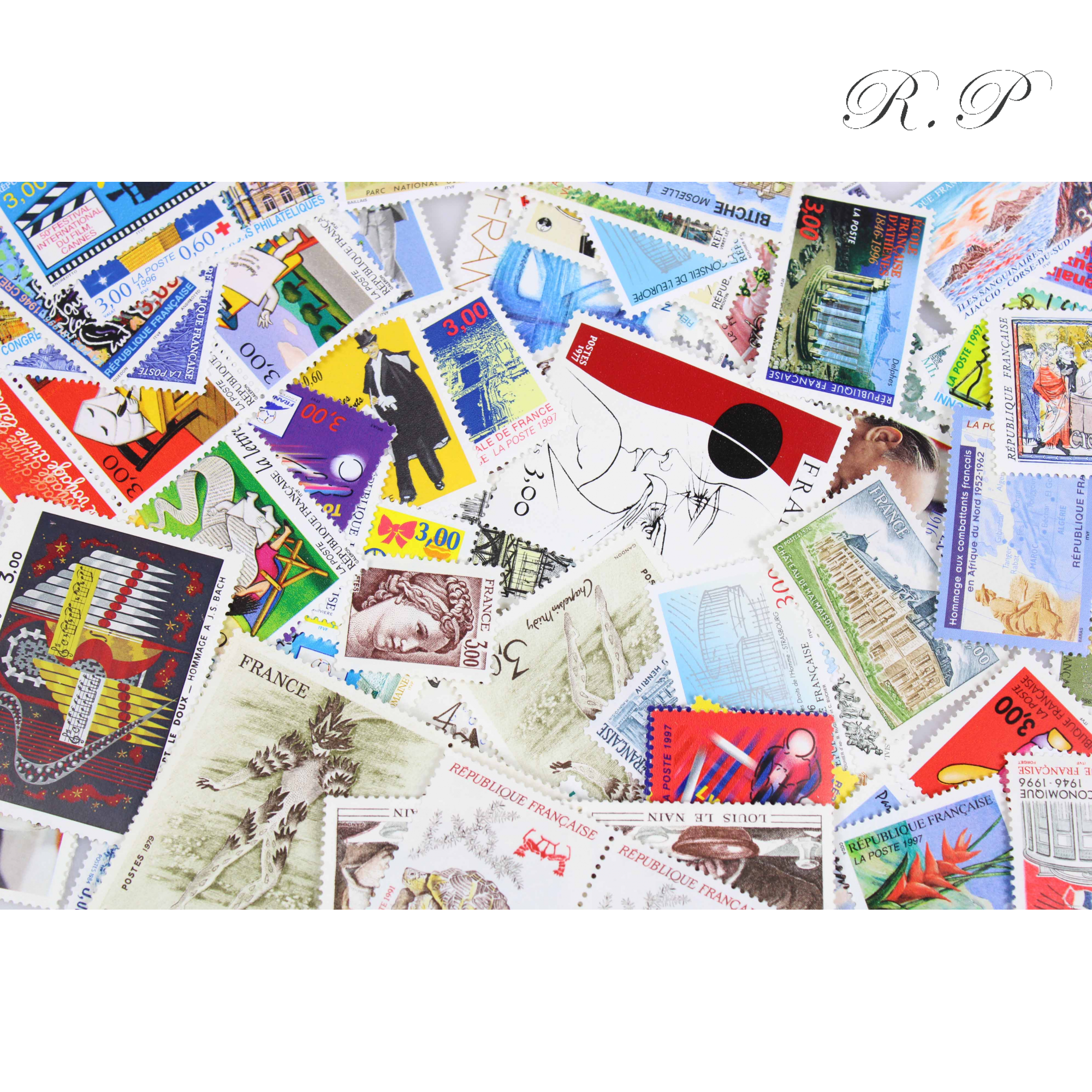 LOT DE 100 TIMBRES FRANCE NEUFS AFFRANCHISSEMENT 3 FRANCS, SOUS FACIALE