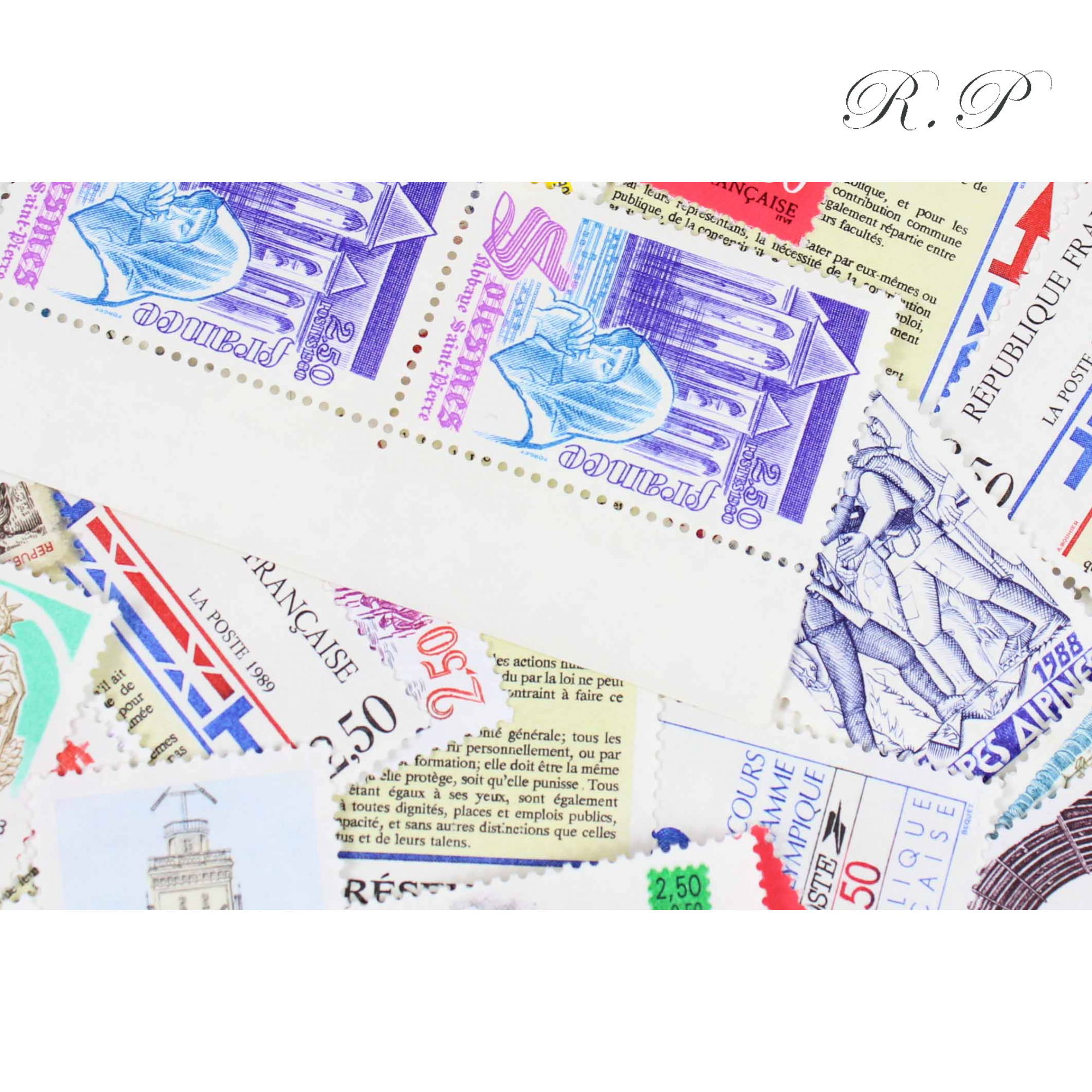 LOT DE 100 TIMBRES FRANCE NEUFS AFFRANCHISSEMENT 2,50 FRANCS, SOUS FACIALE