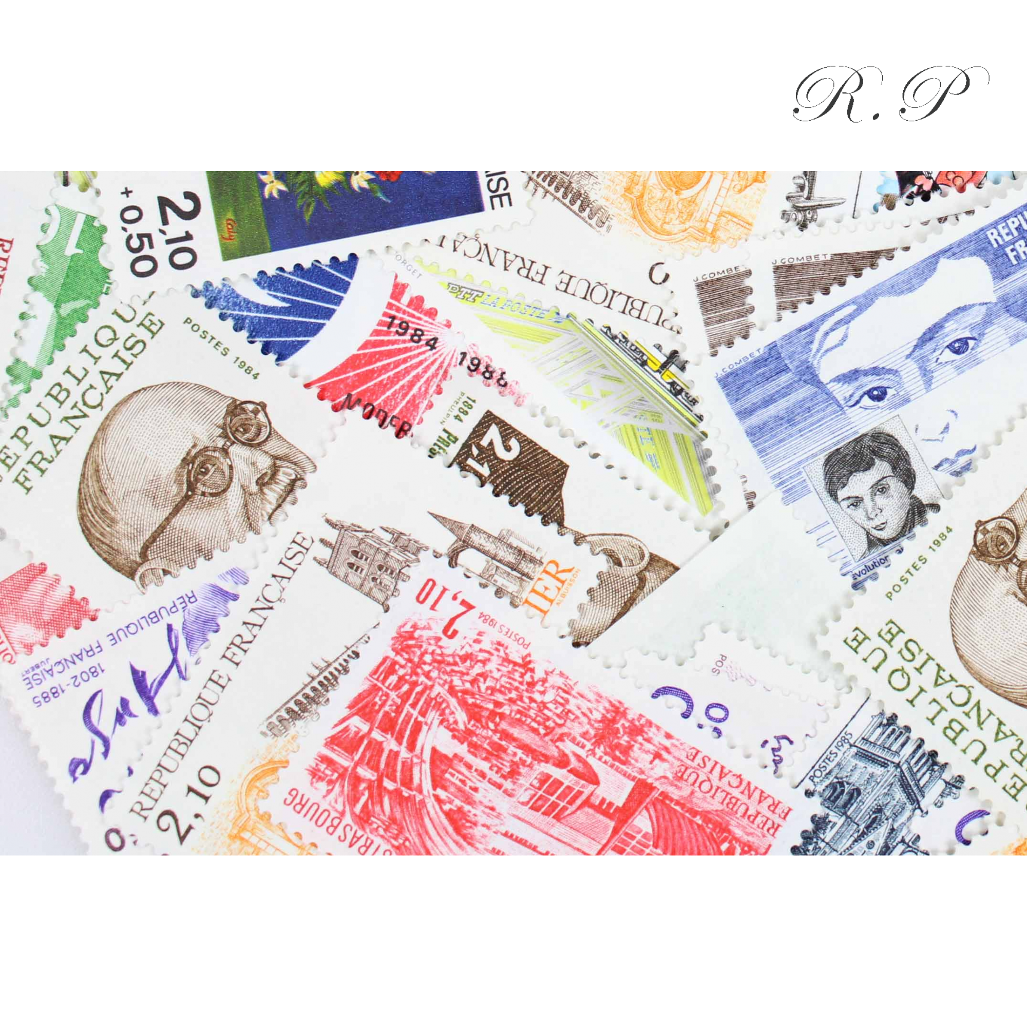 LOT DE 100 TIMBRES FRANCE NEUFS AFFRANCHISSEMENT 2,10 FRANCS, SOUS FACIALE