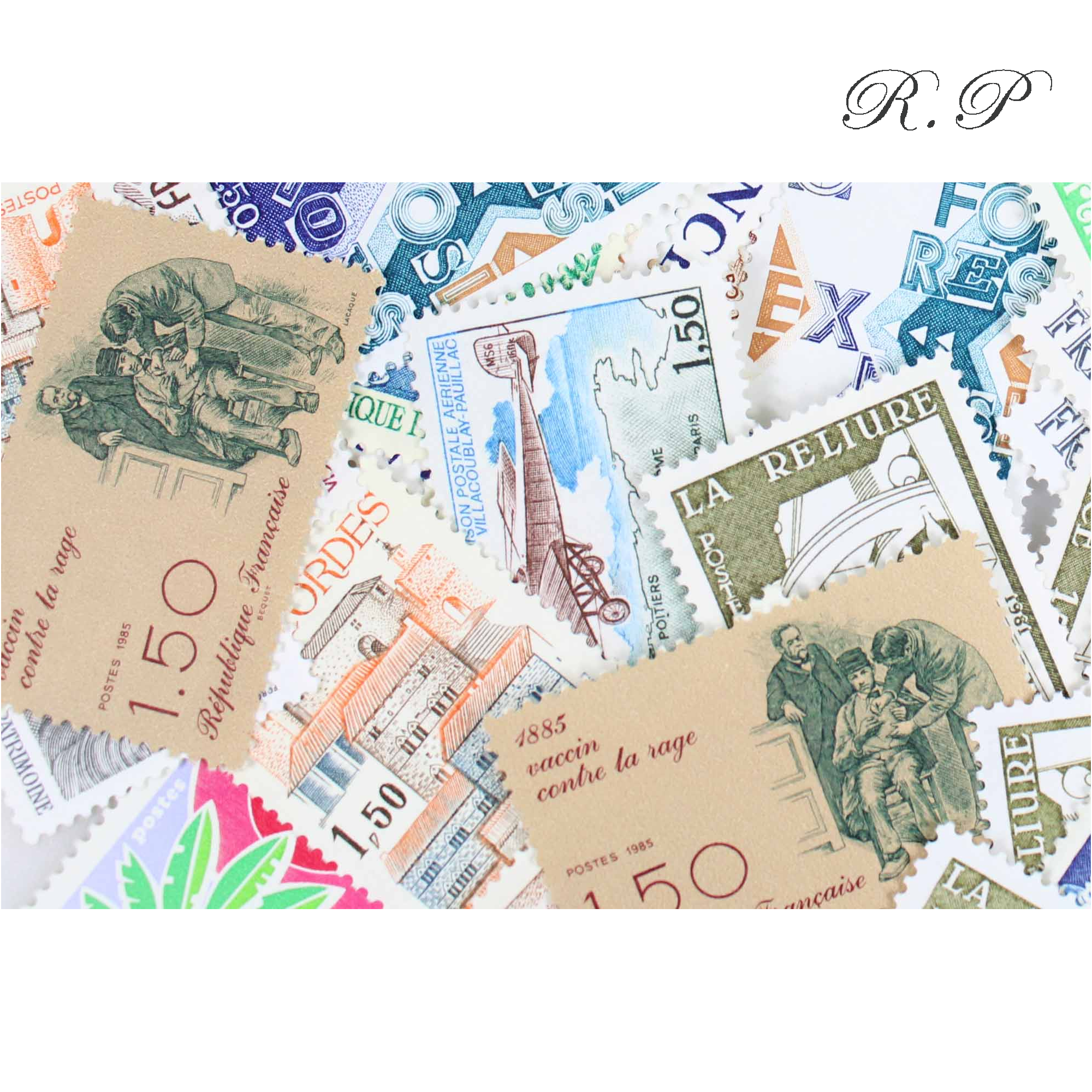 FRANCE NEUFS LOT 100 TIMBRES AFFRANCHISSEMENT 1,50 FRANCS, SOUS FACIALE